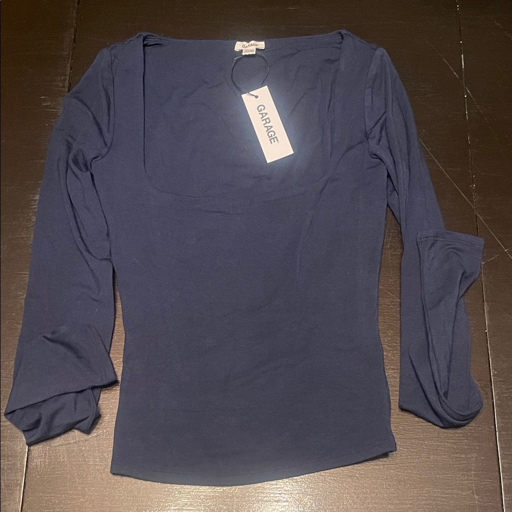 Garage Deep Blue Long Sleeve Tee